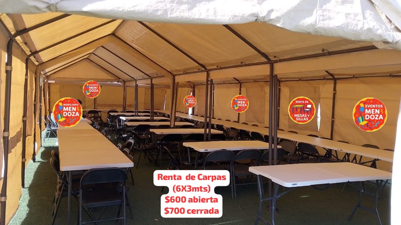 Montaje de mobiliario para fiesta